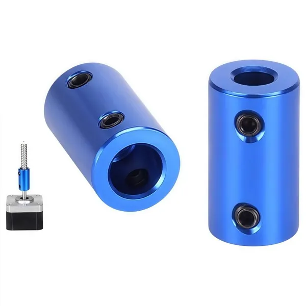 Aluminum Flexible Shaft Coupling Robot Blue Rigid Coupler Connector
