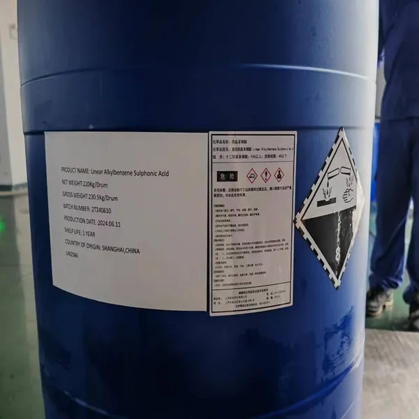 Hot Sales LABSA 96% Linear Alkylbenzene Sulfonic Acid Anionic Surfactant 96% Active Matter for Soap Use ISO HALAL Certified
