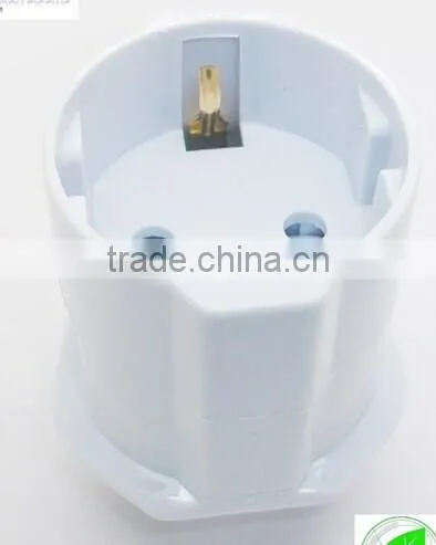 White&Black CE ROHS Approved European Euro EU Schuko 2 Pin to UK 3 Pin Plug Adaptor Travel Mains Adapter x 1 photo-5