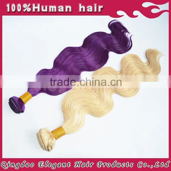 2015 Best Selling Products no Tangle no Shedding 100% Virgin Remy Indian Hair Purple Human Hair Extensions photo-5