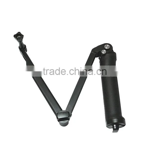 New Sports Camera Mount 3-Way Adjustable Bracket Hand Grip Action Camera Bracket Mount