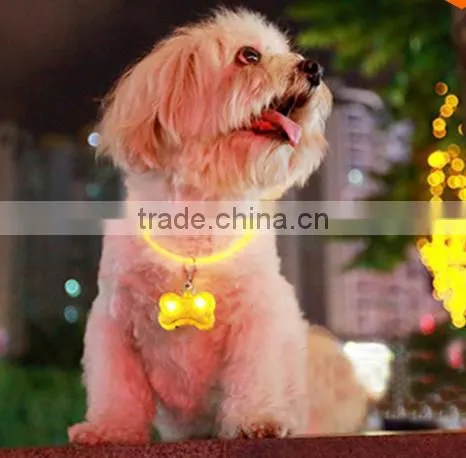 2016 LED Nylon Pet Dog Cat Collar Dog Flashing Clip On Collar Led Light Charm Id Tag Flash Or Glow Modes photo-4
