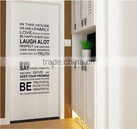 2016 Home Decor Words Vinyl Sticker Wholesale Custom Wall Sticker photo-3
