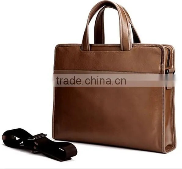 2014 Famous Brand Custom Mens Leather Messenger Bag Laptop Briefcase Wholesale Handbag China photo-5