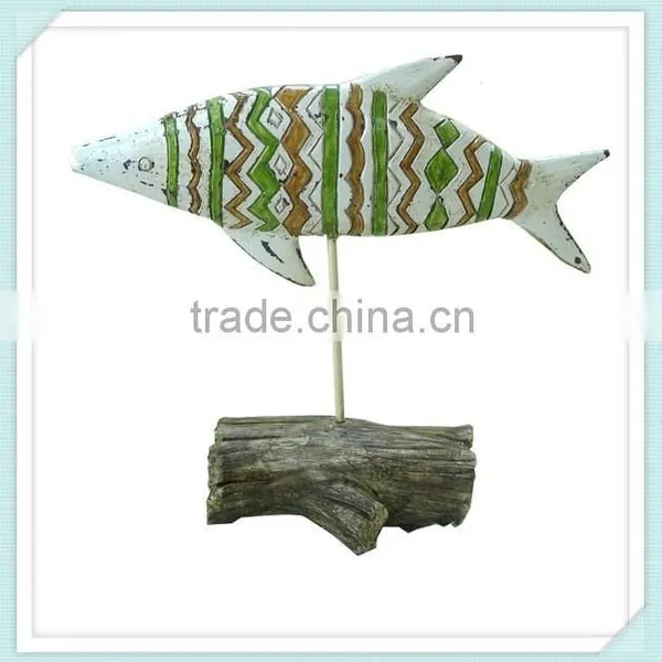 Decorative Colorful Resin Fish Sculpture Crafts photo-3