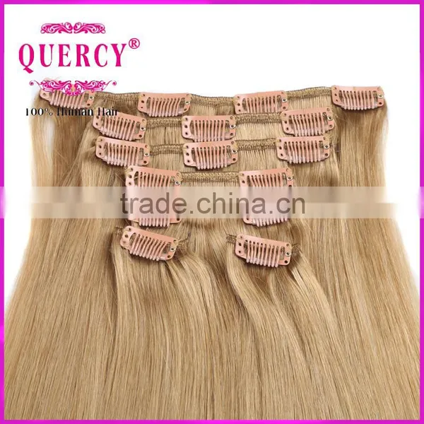 Best Selling Virgin Remy Hair Hair Clip In Extensions Full Head Set Colors Available Remy Human Clip photo-2