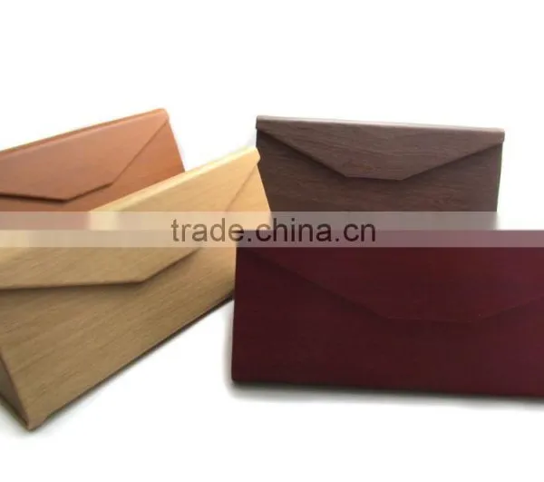 Handmade Glasses Cases/ Imitation Wooden Grain PU Cases photo-5