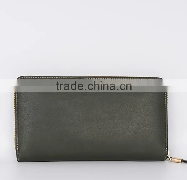 Army Green Leather Wallet Clutch Bag Men Online, Best Gift photo-3