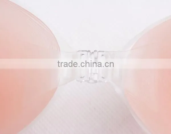 Customized Cheap Nude Ladies Sexy Fashion Seamless Bra With Clear Transparent Straps photo-6