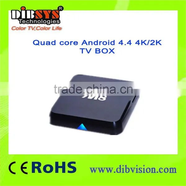 Quad Core M8 Android 4.4 4K/2K OTT TV BOX