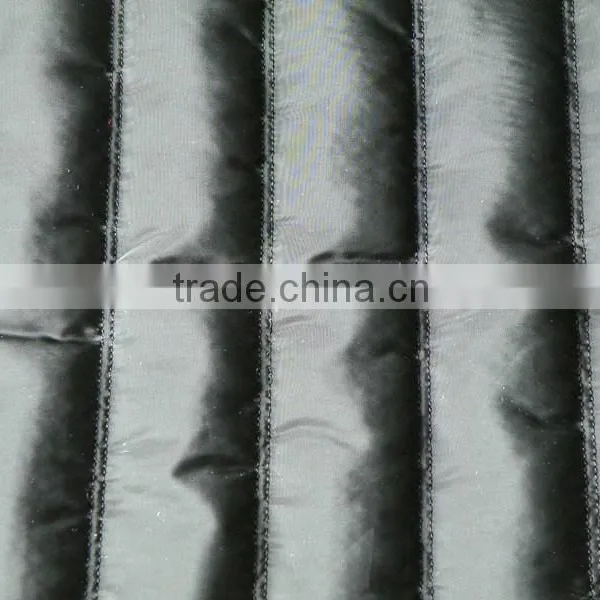 Stripe Quilted Embroidery Fabric,polyester Padded Quilted Fabric photo-3