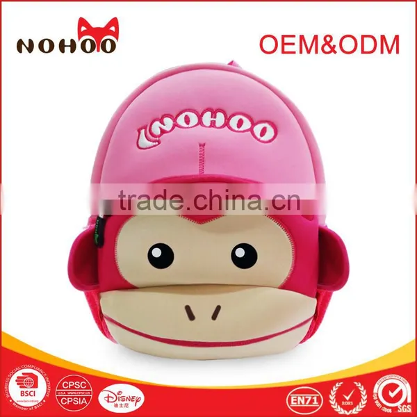Cheap Child Monkey Shaped Cartoon Gift School Backpack Bag Kids Zoo Animal Backpack Waterproof photo-2