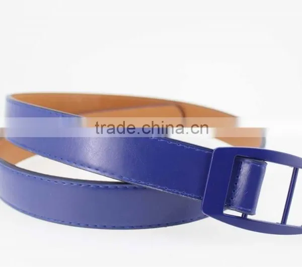 HOT 1 Inch Fashion PU Leather Belt Dress for Women With Blue Leather in Yiwu photo-4