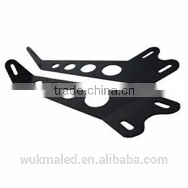 For 07-15 Jeep JK Wrangler 20" LED Light Bar Steel Metal Hood Mounting Brackets Kit
