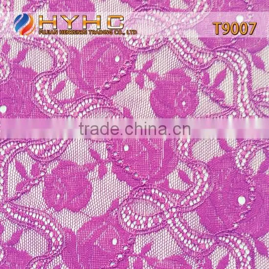 Wholesale High Quality Nylon/Spandex Stretch Lace Trim T9007