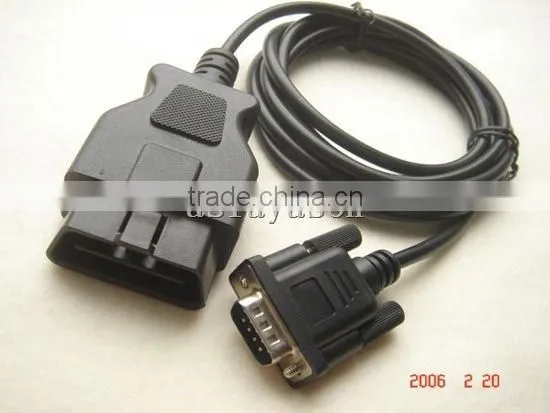 OBD-II Cable (OBD-IIM to DB9M) OBD Cable OBD Interface
