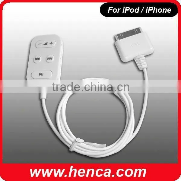 Remote Control for All iPod & iPhone/ iPad, Excluding Shuffle