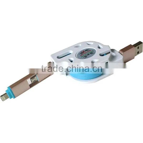 High Quality OEM Logo Custom Retractable Usb Cable