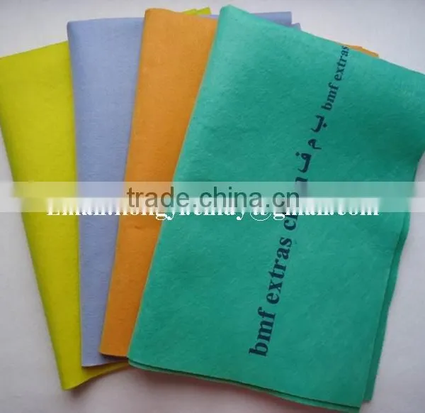 50x70cm Logo Printed Germany Nonwoven Floor Mop Cloth ( Viscose/polyester) photo-2