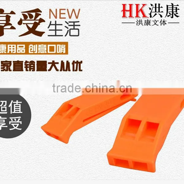 Flat Plastic Whistle Custom Print Whistle Cheap Custom Whistle Lanyard