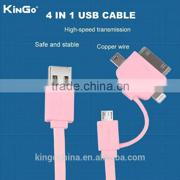3 in 1 Data Cable Micro USB ABS Shell Sync Charging Cable for Mobile Phone Samsung Iphone photo-6