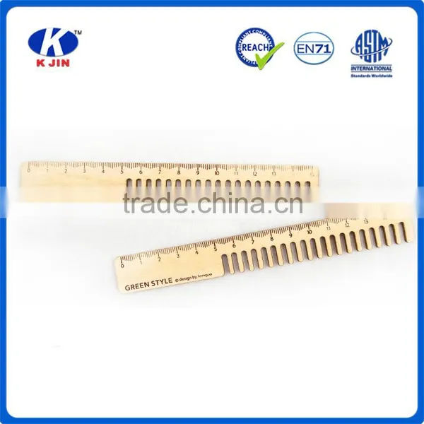 High Quality Wooden Shaped Straight Ruler Drawing Stencil Ruler for Kids photo-5