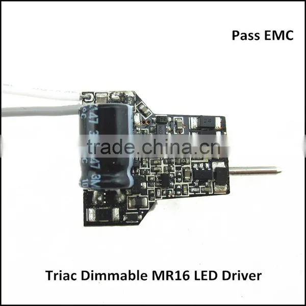 Pass EMC 12v dc Input 7w Dimming Constant Current LED Driver for MR16