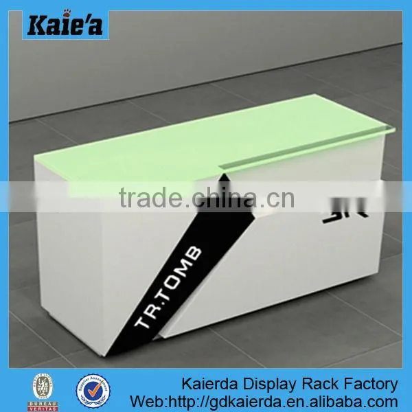 Beauty Salon Counter Design/wooden Furniture for Cash Counter Register Table