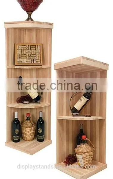 Retail Shop Wood Wine Display Stand Store Gondola With Metal Wire Mesh photo-4