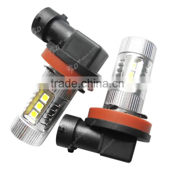 Super White 80W Sel Chip H11 LED Projector Bulb for MAZDA 3 2014 Foglights photo-3