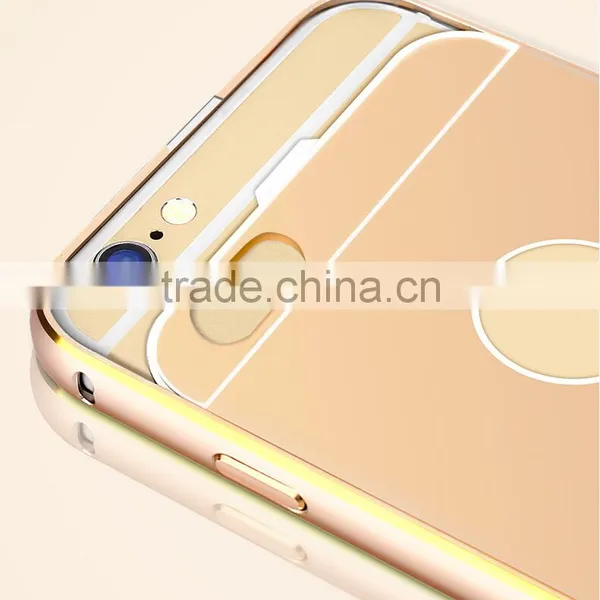 Gold Luxury for Iphone 6/5/5s/5cAluminum Metal Case Acrylic Back Aluminum Bumper photo-6