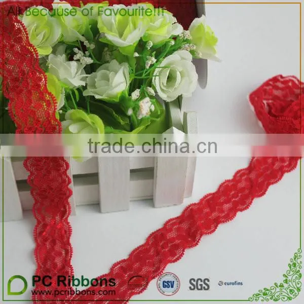 1" Red Elastic Trim, DIY Headband photo-2