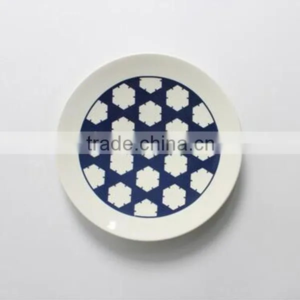 Japanese Style Tableware Underglaze 8 Inches Porcelain Dinner Plate photo-4