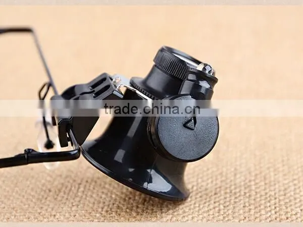 High Quality Optical Lens 2 LED Eye Glasses Material Jewelry Loupes and Magnifiers photo-5