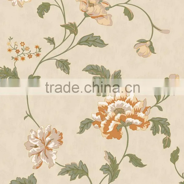 SY081403 Glitter Wall Paper Doublue Cup Pvc Wall Paper