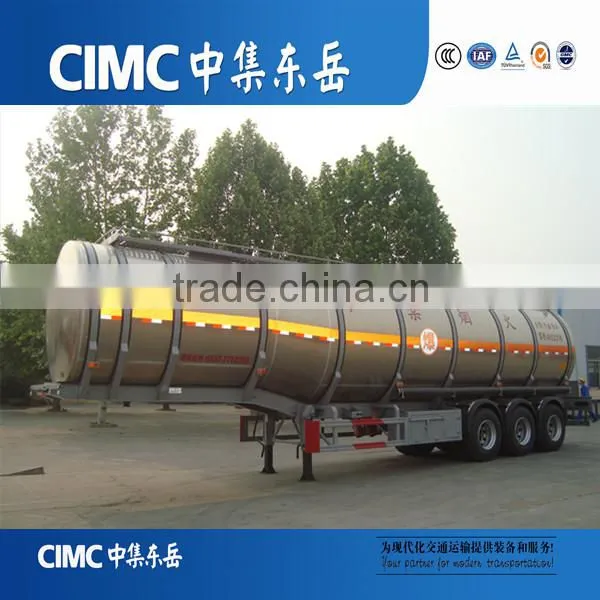 CIMC New Tri-axle 42000L Aluminum Alloy Oil Transport Fuel Tank Trailer photo-6