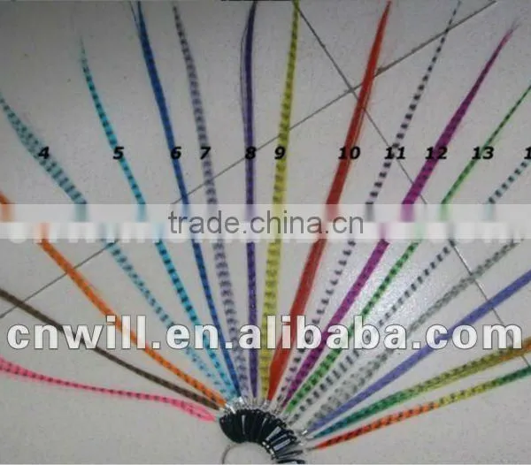 Fashion Grizzly Feathers Fake Feather Hair Extensions Animal Print Hair Extensions Wholesale photo-5