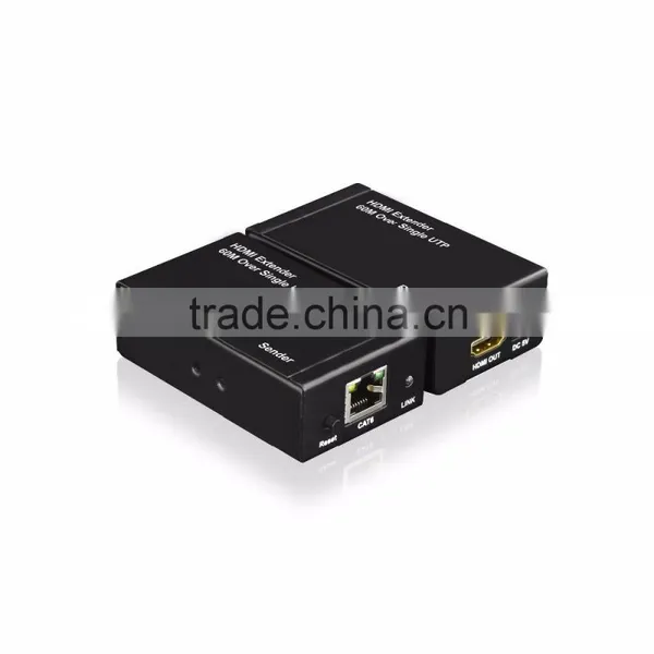 2016 Lower Price 60m Hdmi Extender Over Single Cat6/Cat.5e Cable RJ45 HDMI Extender photo-2