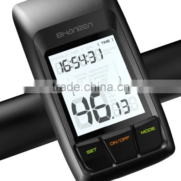 Rainproof USB Rechargeable Bicycle Light Set With LCD Backlight Combines Bike Odometer photo-2