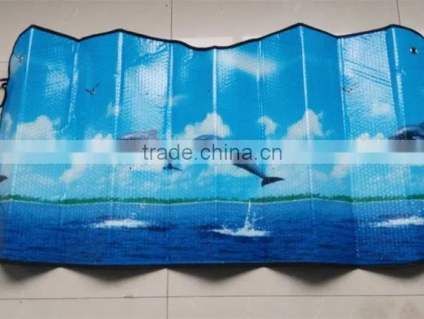 Car Sunshade/customized Printing Logo on Car Front PE Bubble Sunshade photo-5