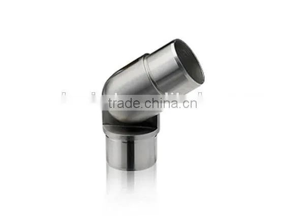 Handrail Vertical Corner 90 Degree For Split Tube 42.4mm Fix Stainless Steel Tube Connector photo-2