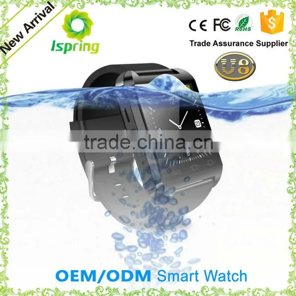 New Fashion Touch Screen Silicone Band U8 Pro Smart Bluetooth Watch photo-3