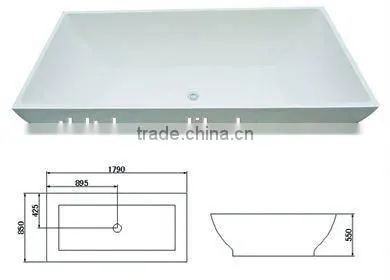 Round Cheap Steel Bath Massage Bathtub for 5 Person photo-2