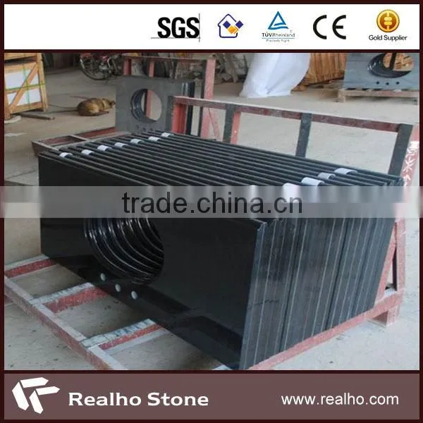 Cheap Mongolia Black Granite Slab for Sale photo-3