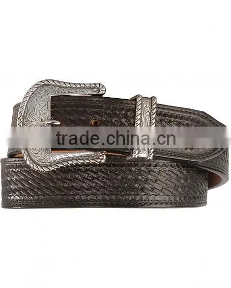 Western Men Basketweave Leather Belts Factory photo-3