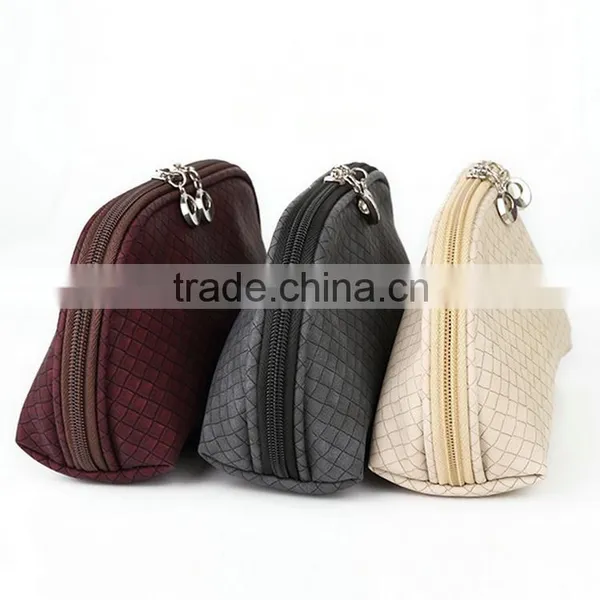 PU Woven Pattern Portable Pouch Travel Organizer photo-2