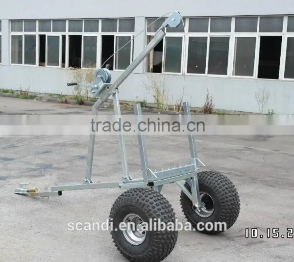 Professional Log Trailer Manufacturer 4W-A07 Log Winch Trailer photo-4