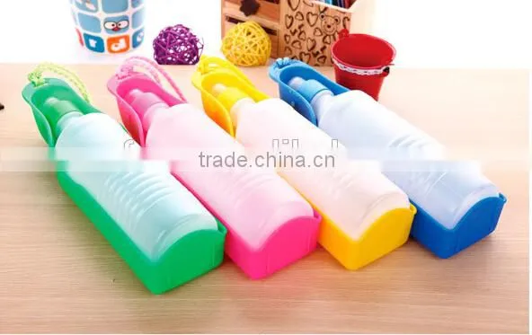 New Design Portable Foldable Plastic Feeding Bowl Dog Cat Travel Pet Water Bottle ,pet Water Feeding Bottle photo-4