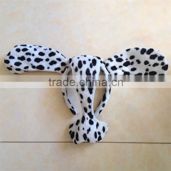 Halloween Costume Animal Ear Headband Set With Bow Tie and Animal Tail photo-5