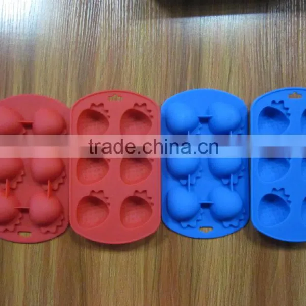 Lovely Strawberry Shaped Silicone Ice Cube Mould photo-6